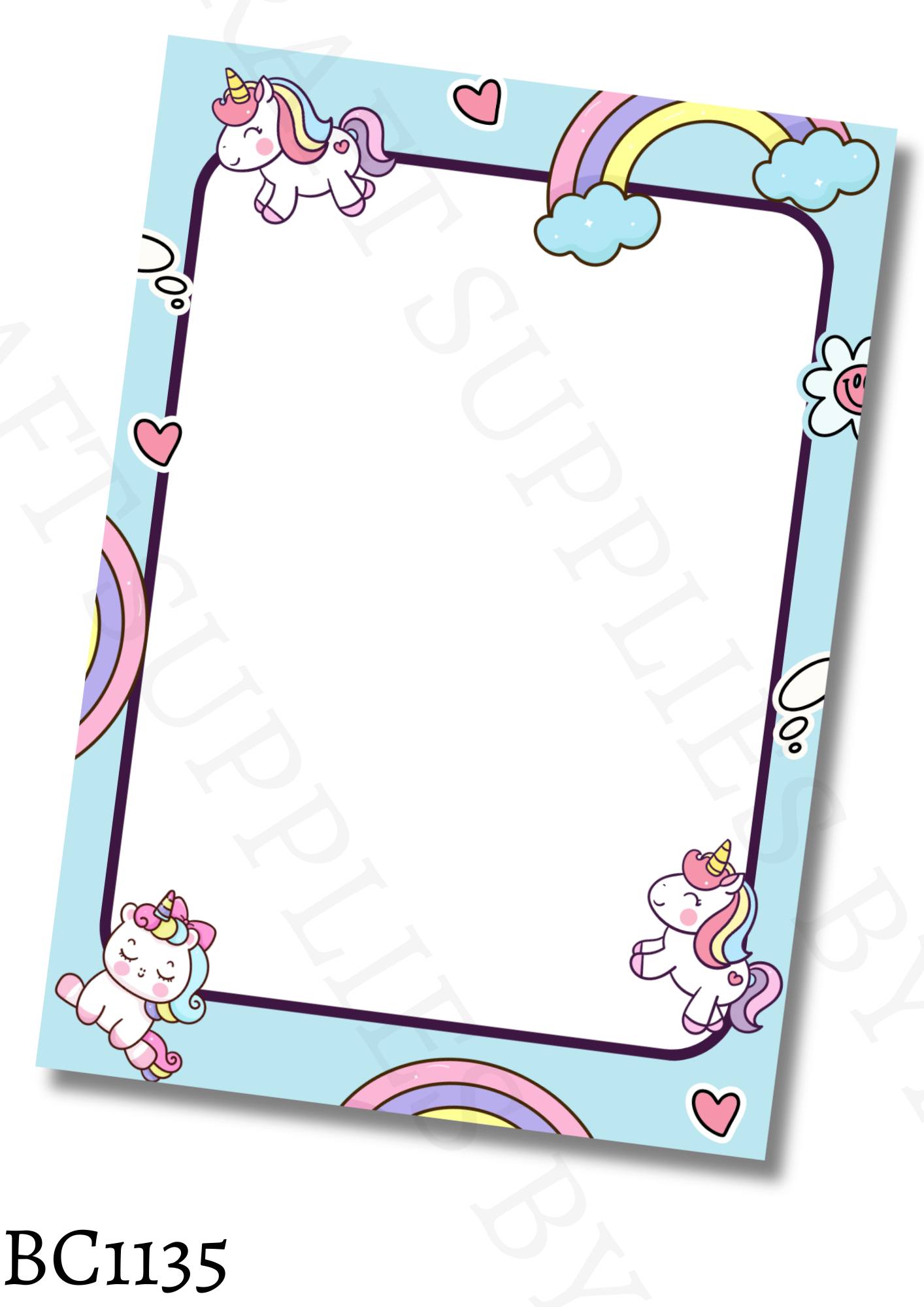 Unicorn Bow Card