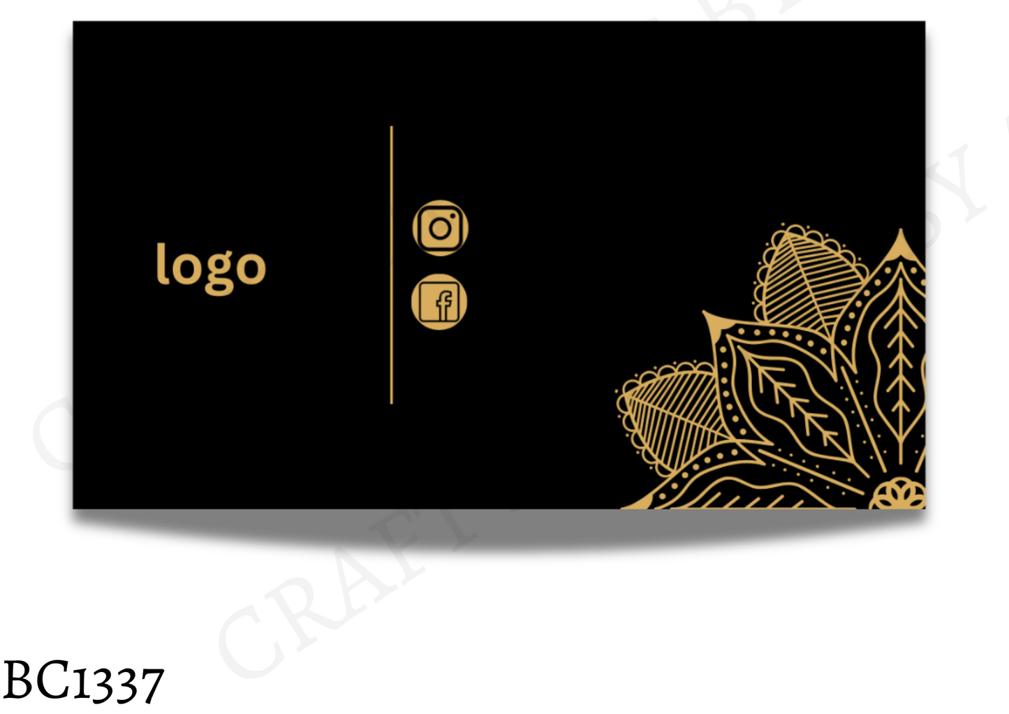 Black and Gold Personalised Business Cards