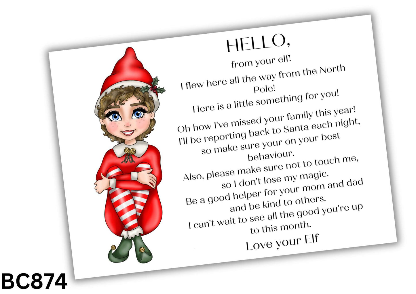 Elf Bow Card