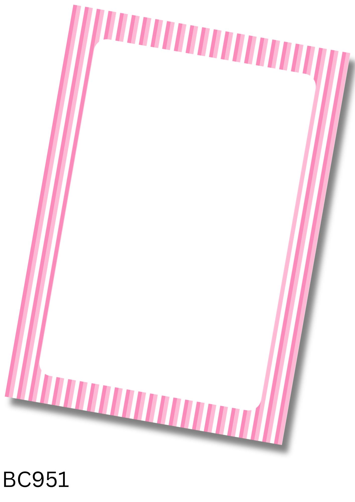 Striped Bow Card