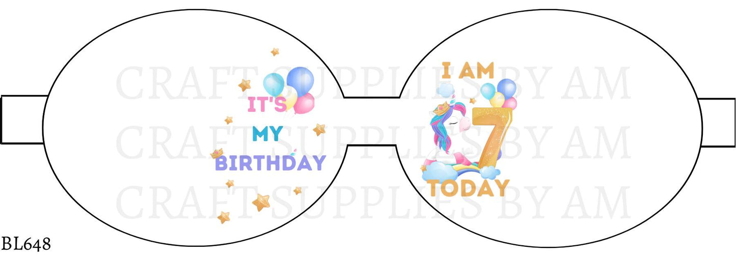 Birthday Precut Bow Loop