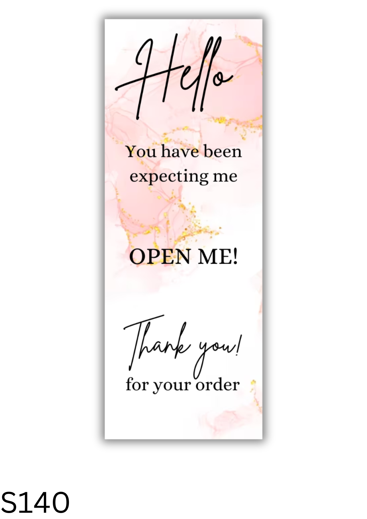 Open Me Box Seal Sticker