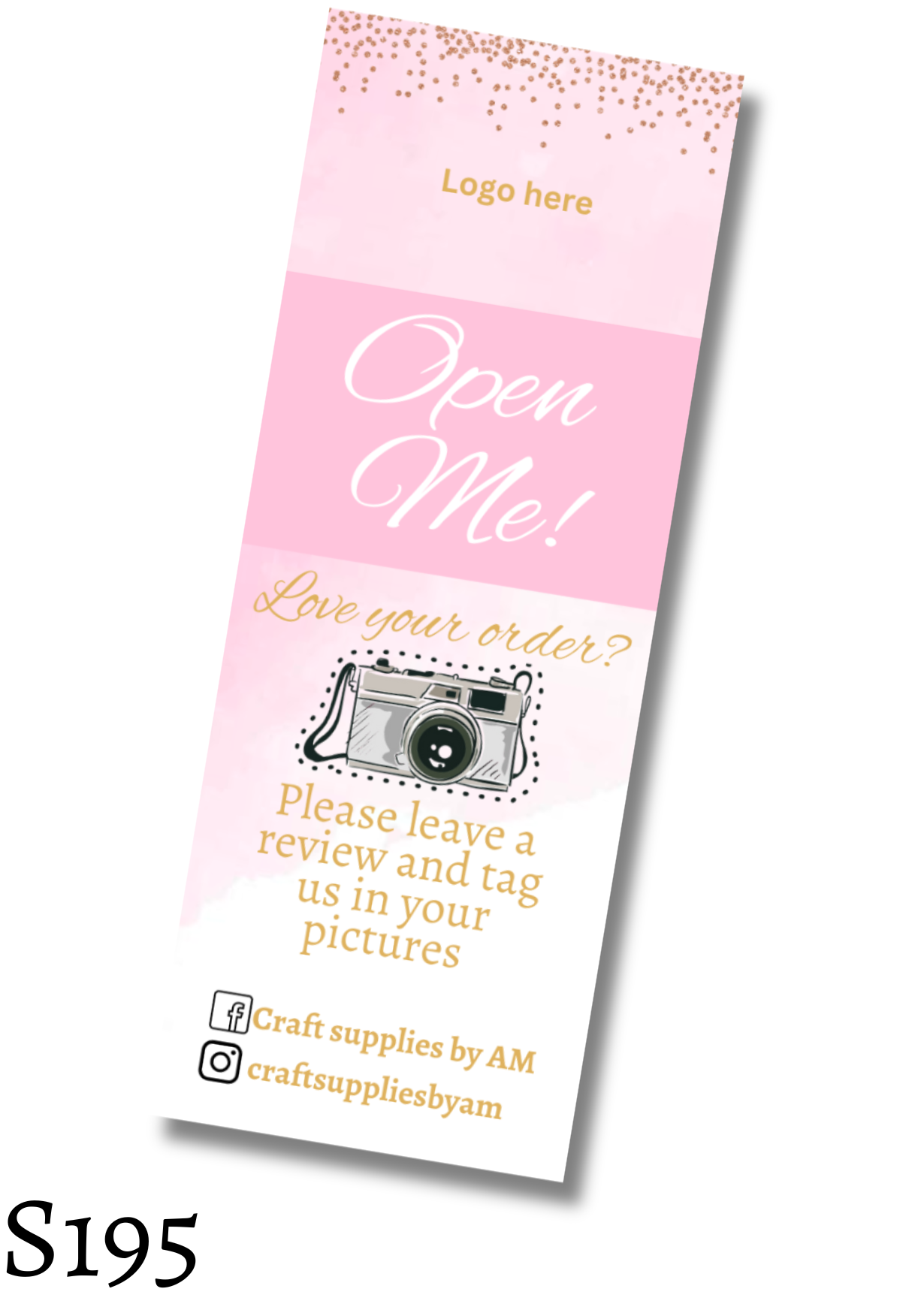 Open Me Box Seal Sticker