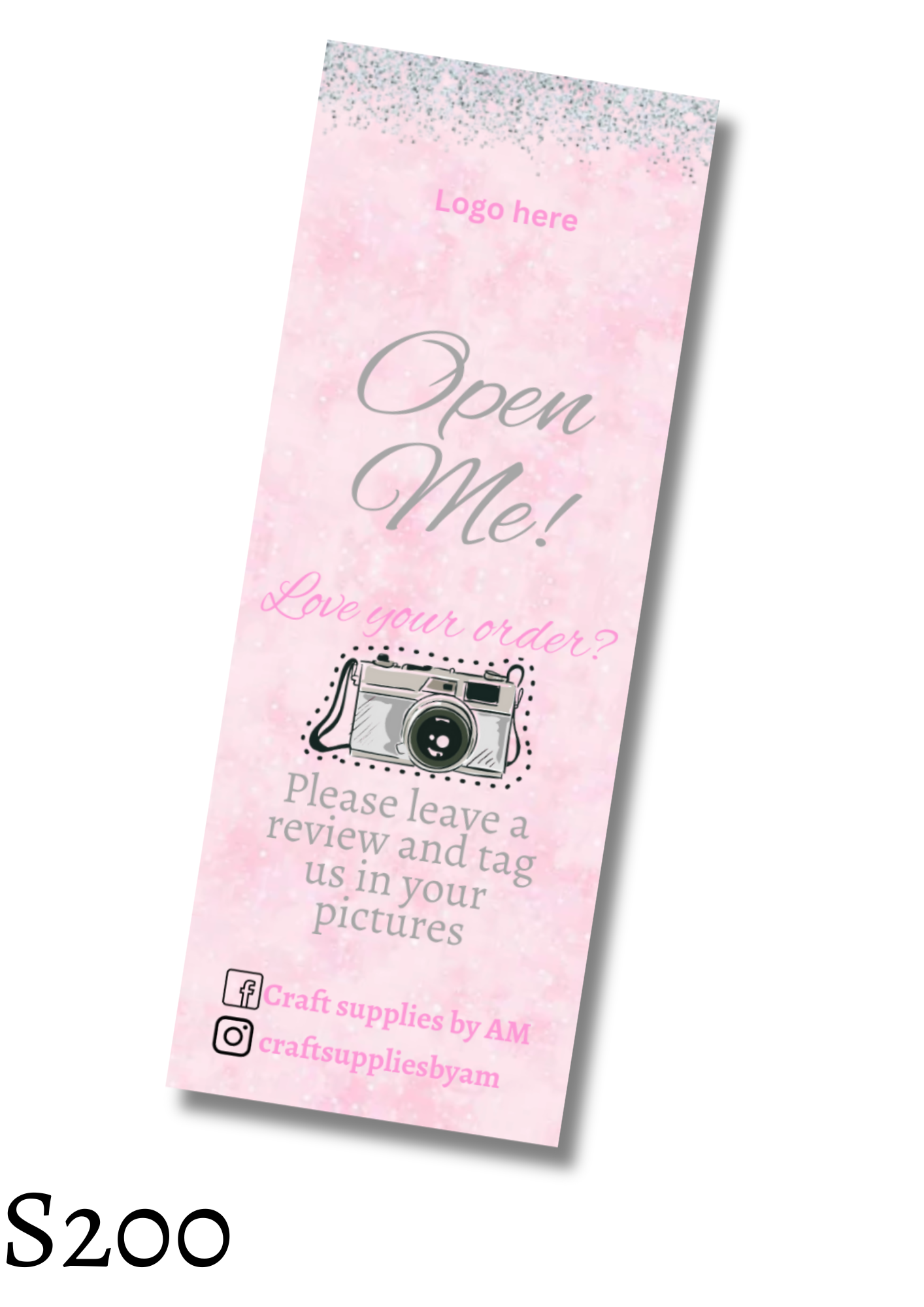 Open Me Box Seal Sticker