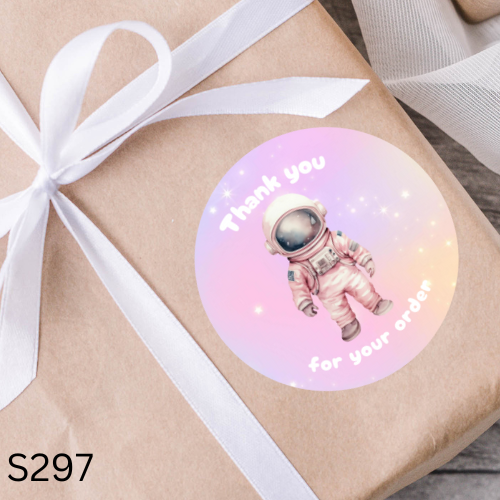 Astronaut Thank You Sticker