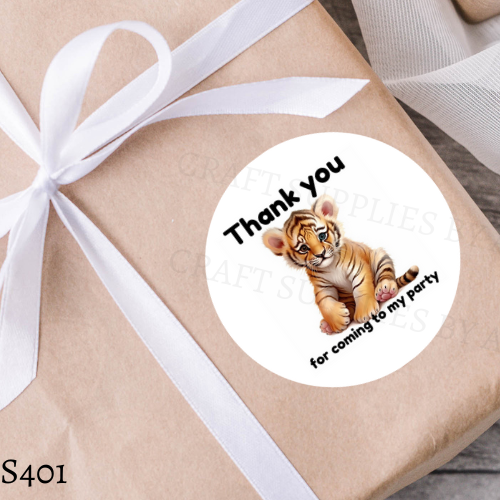 Tiger Thank You Sticker