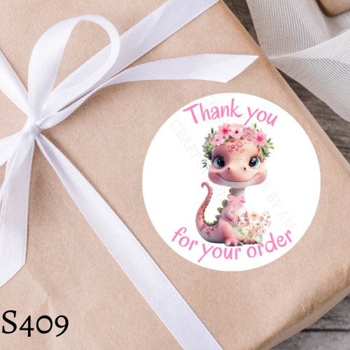 Dragon Thank You Sticker