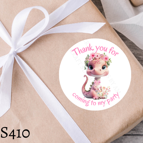 Dinosaur Birthday Sticker