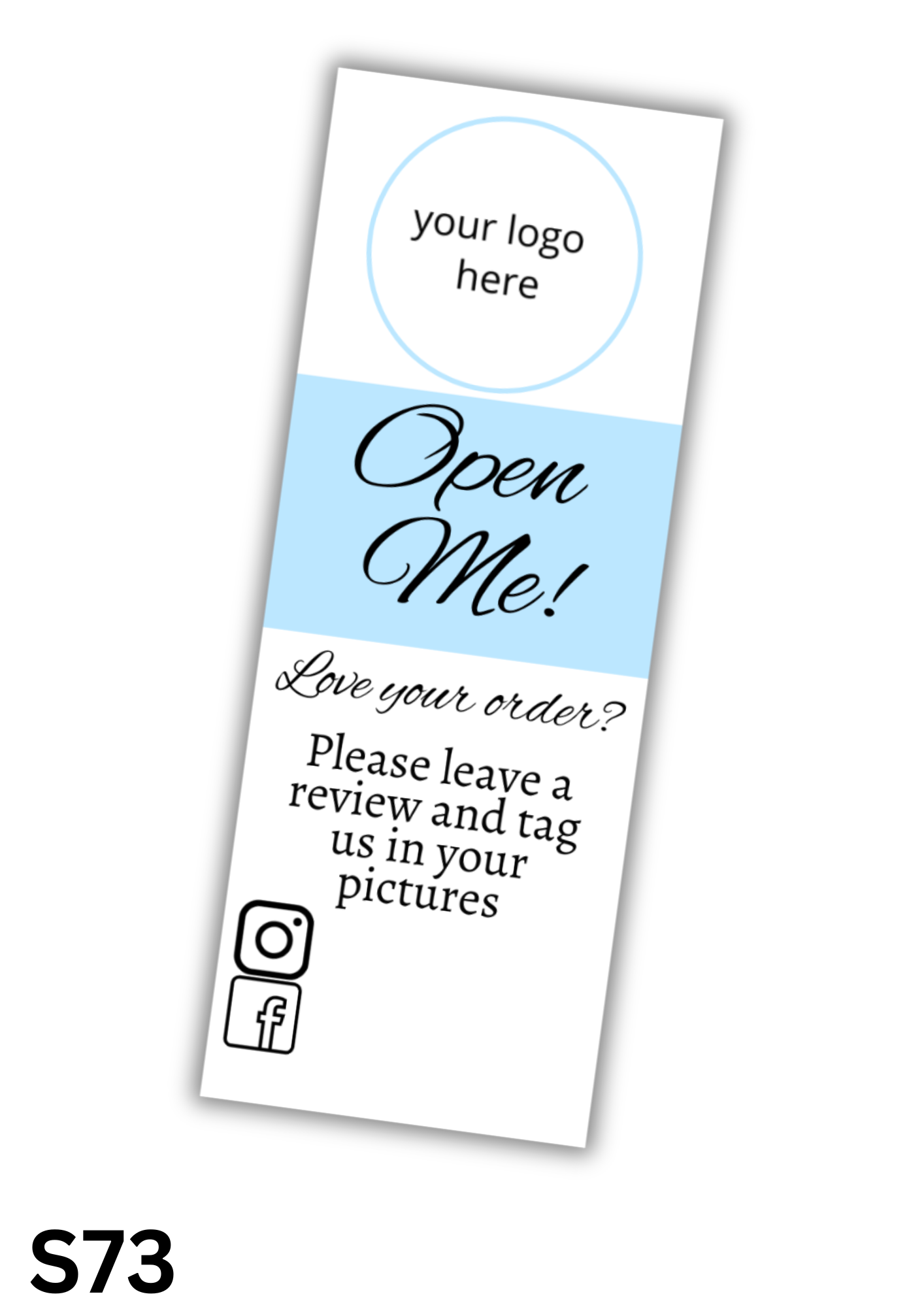 Open Me Box Seal Sticker