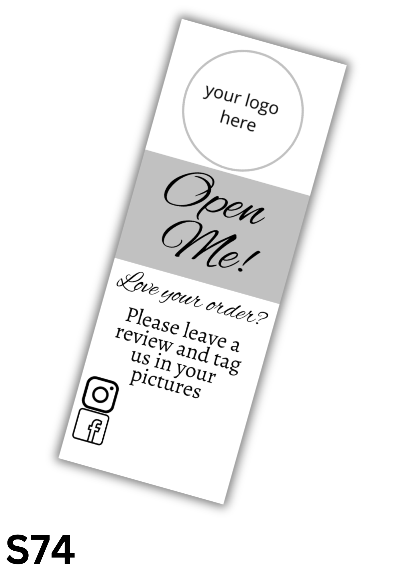 Open Me Box Seal Sticker