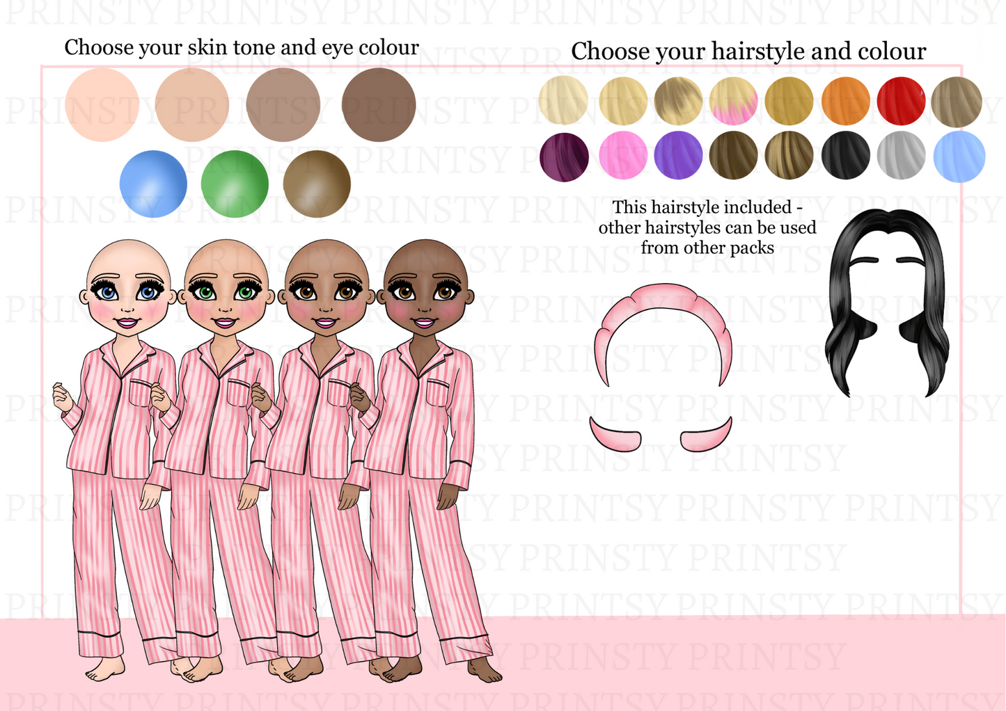 Make Up Dolly Bow Loop