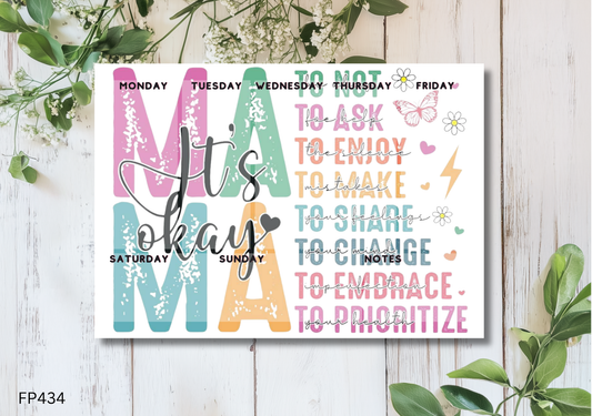 MAMA Weekly Planner