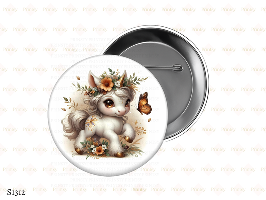 Autumn Unicorn BowBitz/Badges