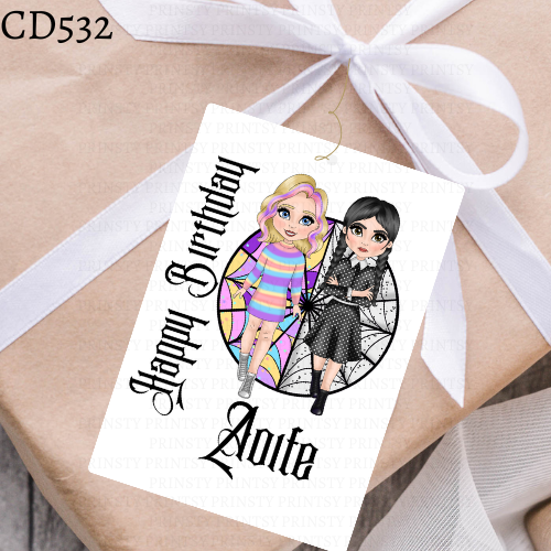 Spooky & Kooky Dolly Gift Label