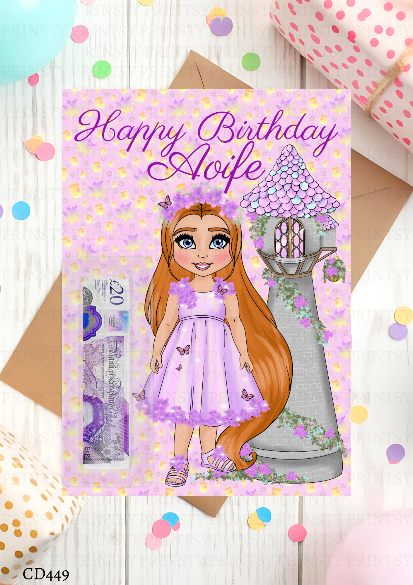 Punzie Dolly Money Card