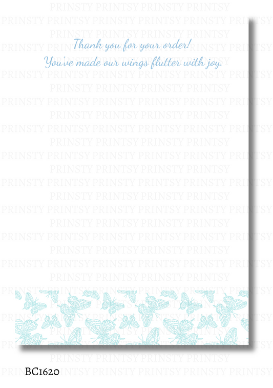 Blue Butterfly Bow Card