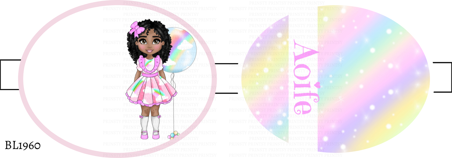 Rainbow Dolly Bow Loop