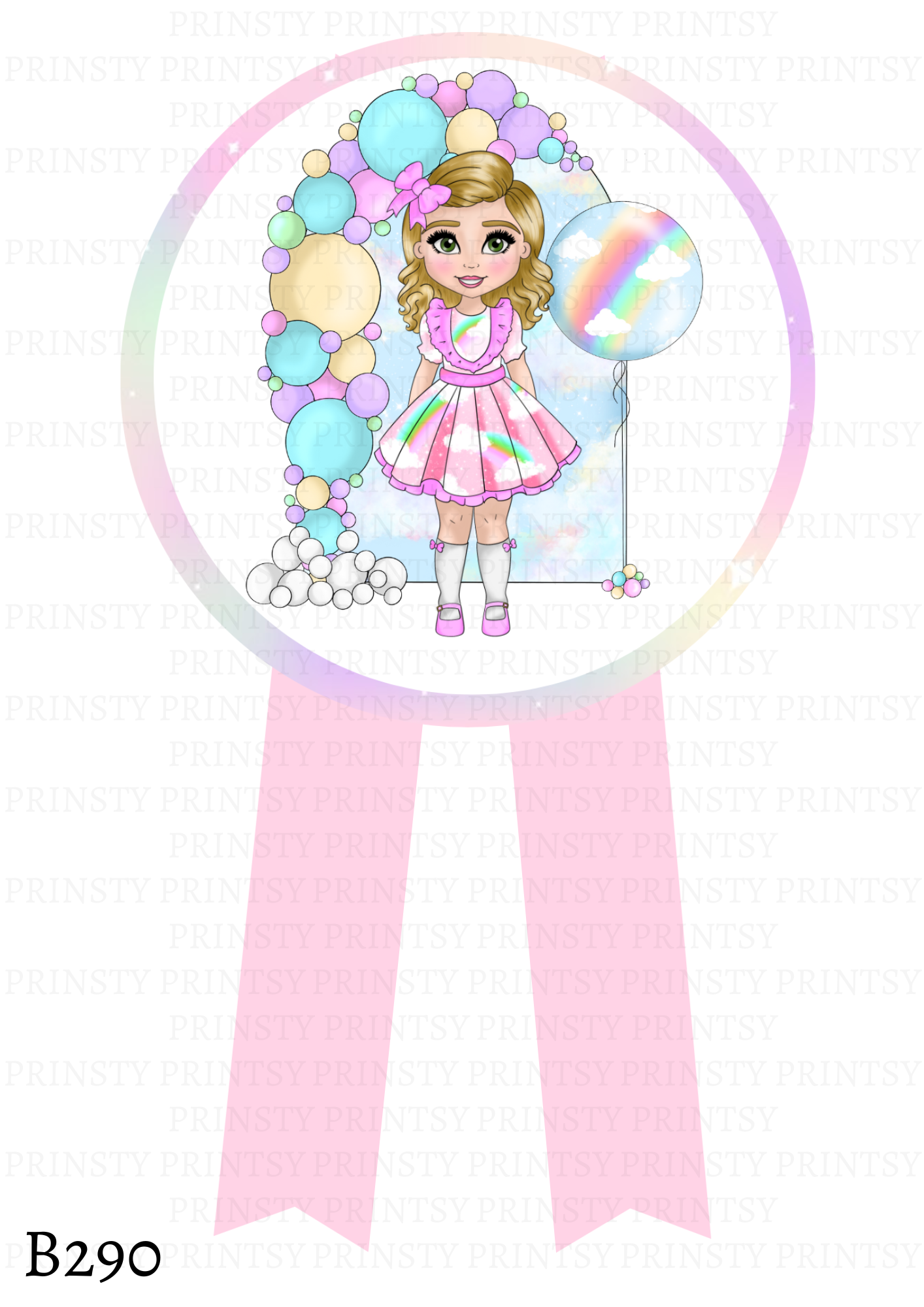 Rainbow Dolly Badge