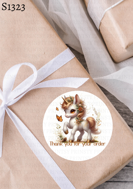 Autumn Unicorn Sticker Sheet