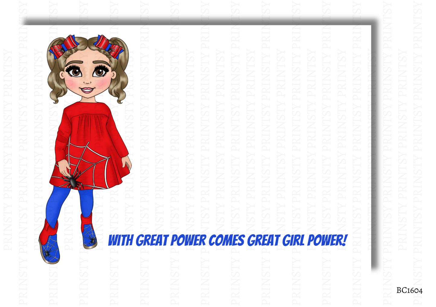 Web Dolly Bow Card