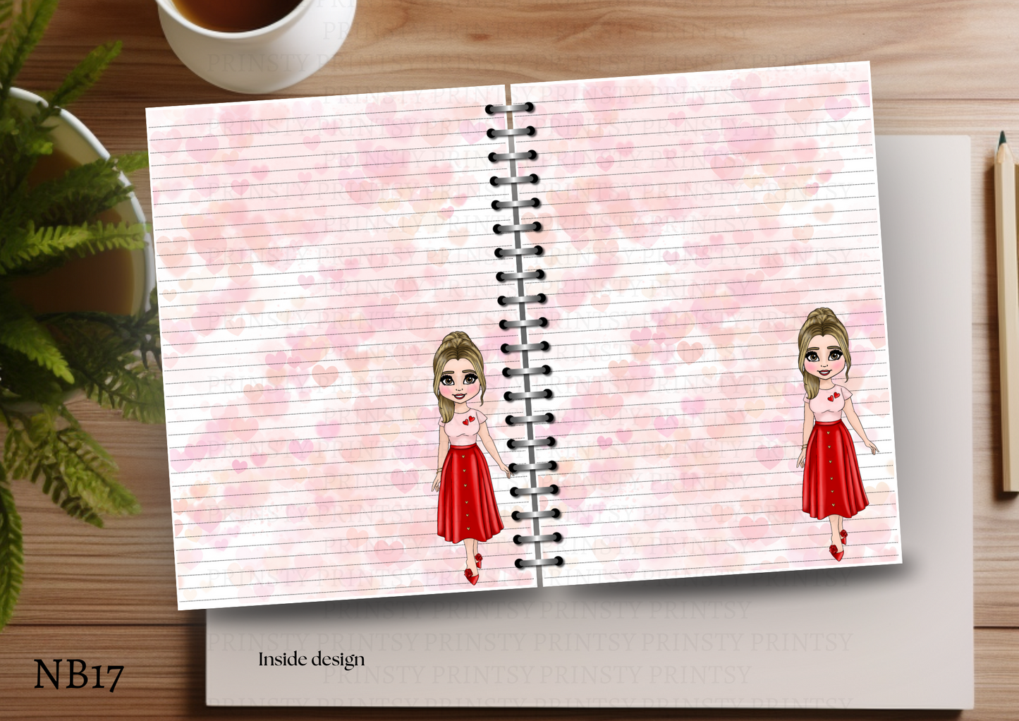 Dolly Valentines Note Book