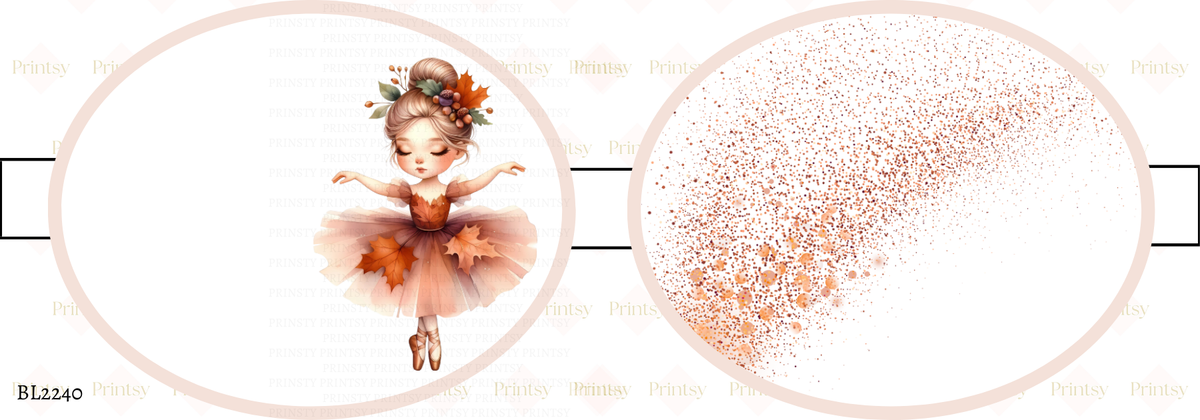 Autumn Ballerina Bow Loop