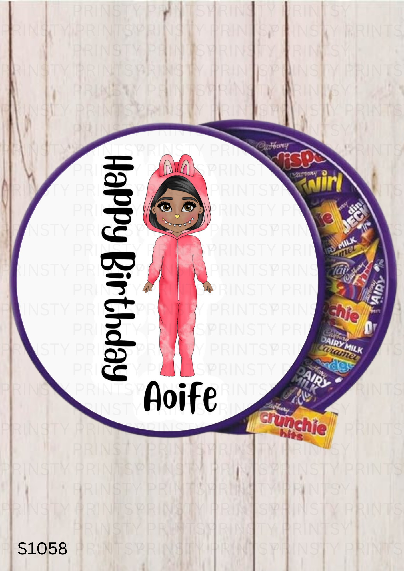 Mini Magic Monster Dolly Chocolate Tub Sticker