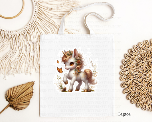 Autumn Unicorn Tote Bag