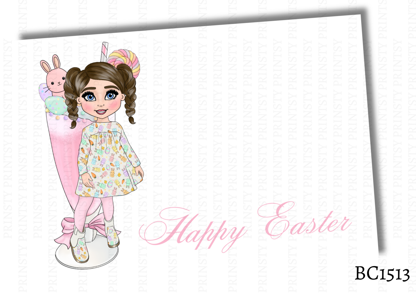 Easter Dolly Bow Card