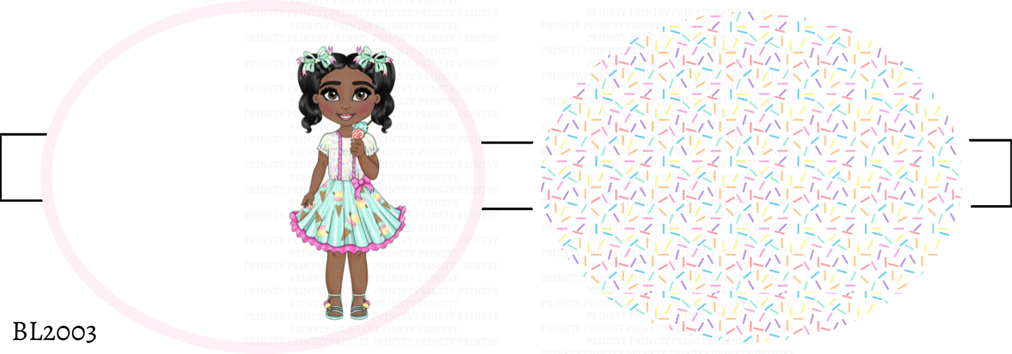 Ice Cream Dolly Bow Loop