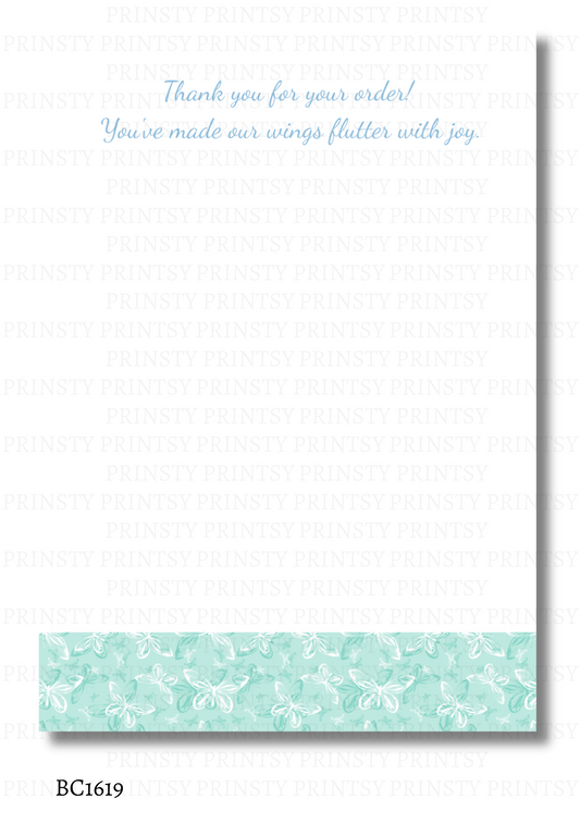 Blue Butterfly Bow Card