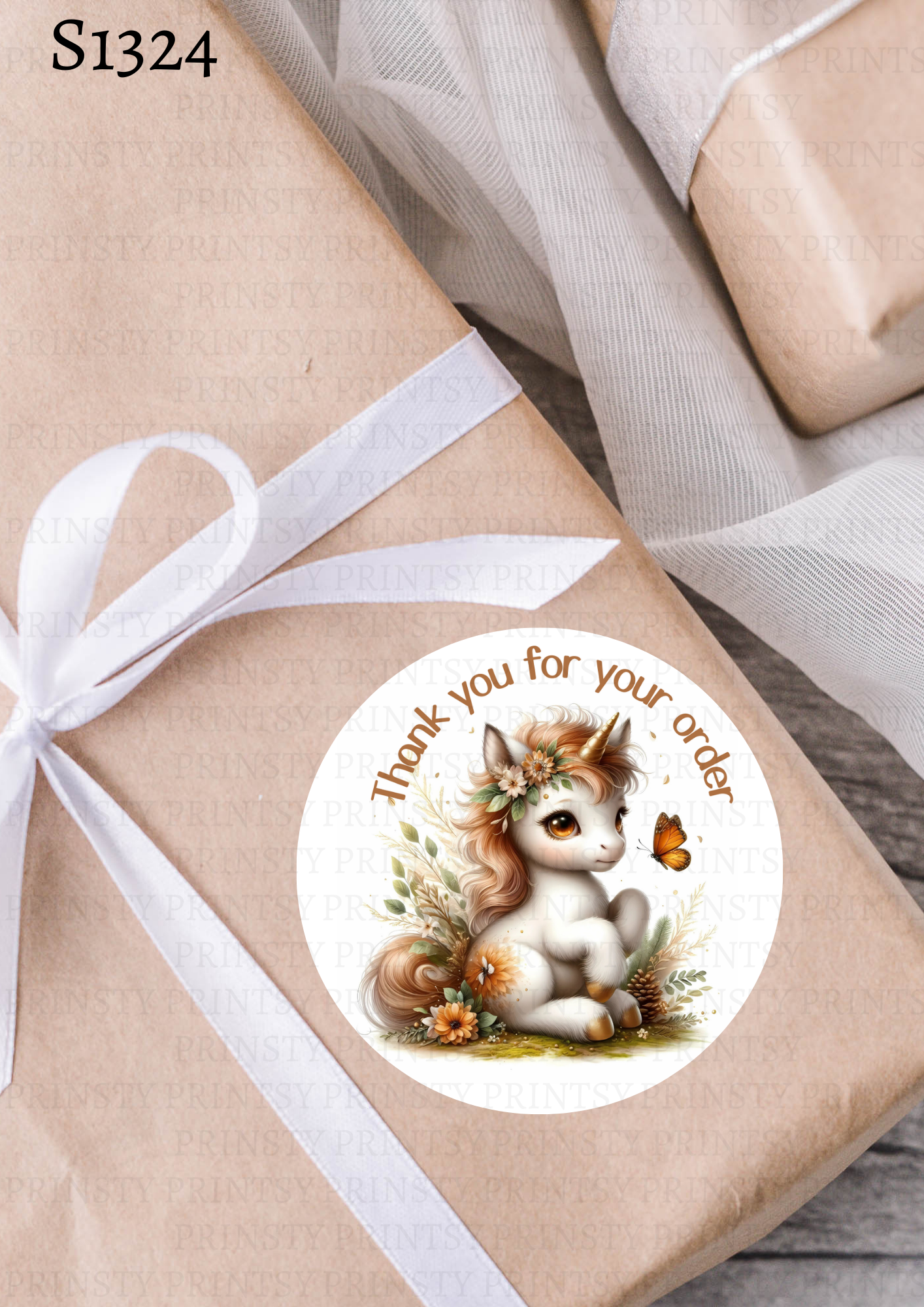 Autumn Unicorn Sticker Sheet