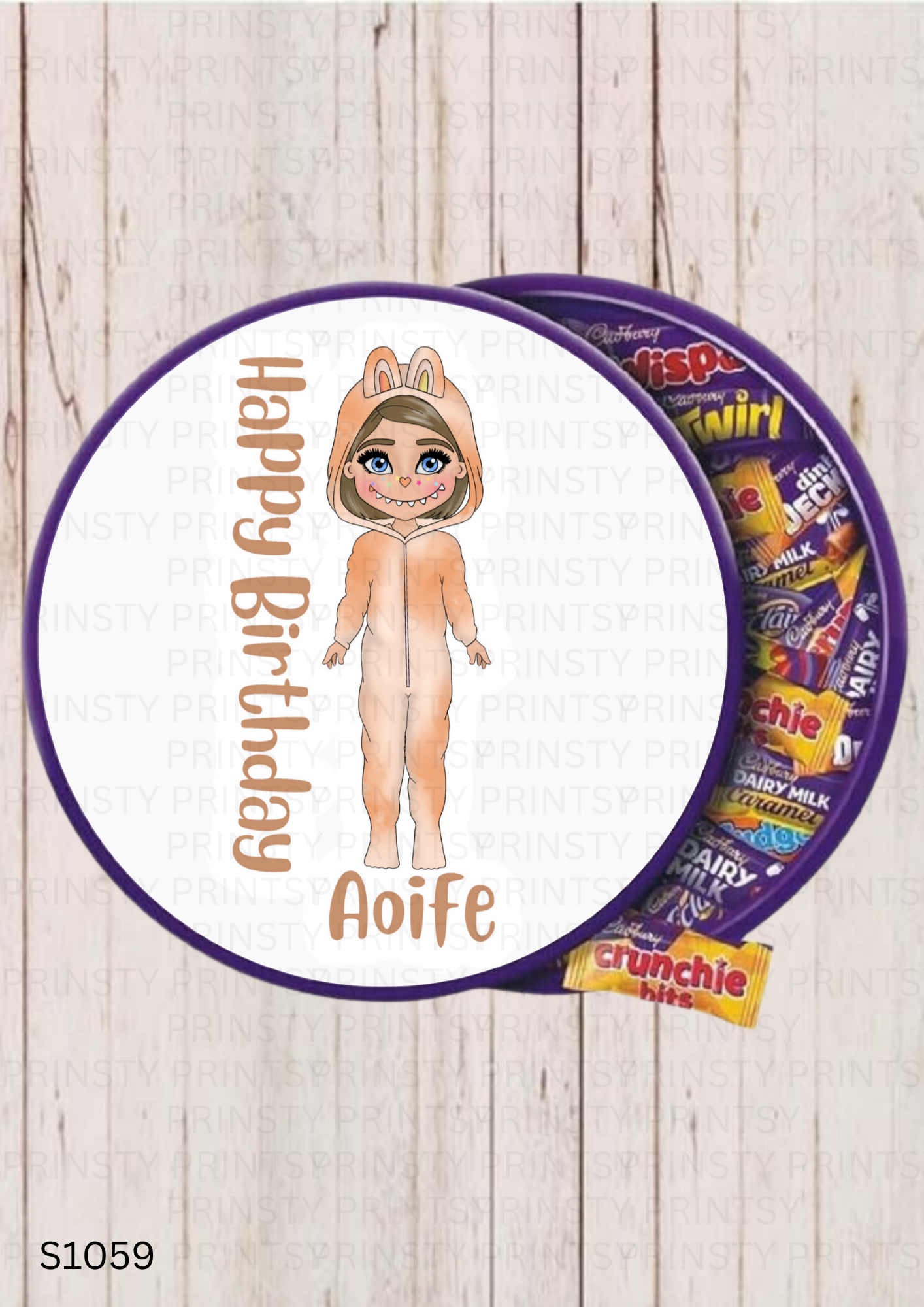 Mini Magic Monster Dolly Chocolate Tub Sticker