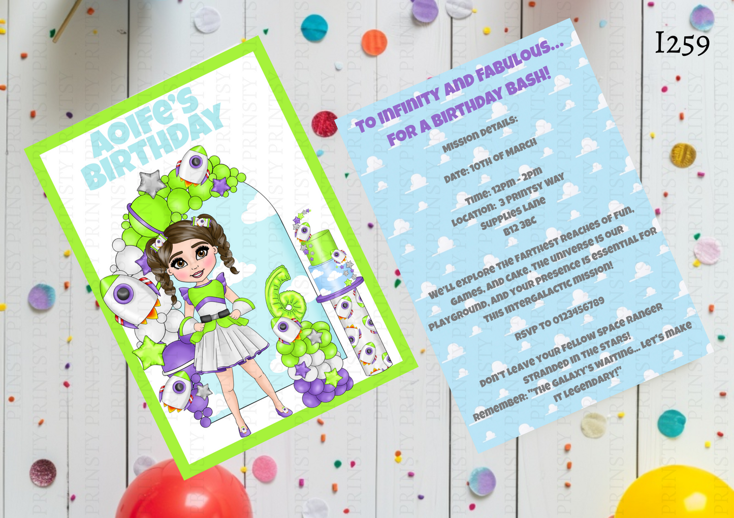 Toy Land Dolly Invite