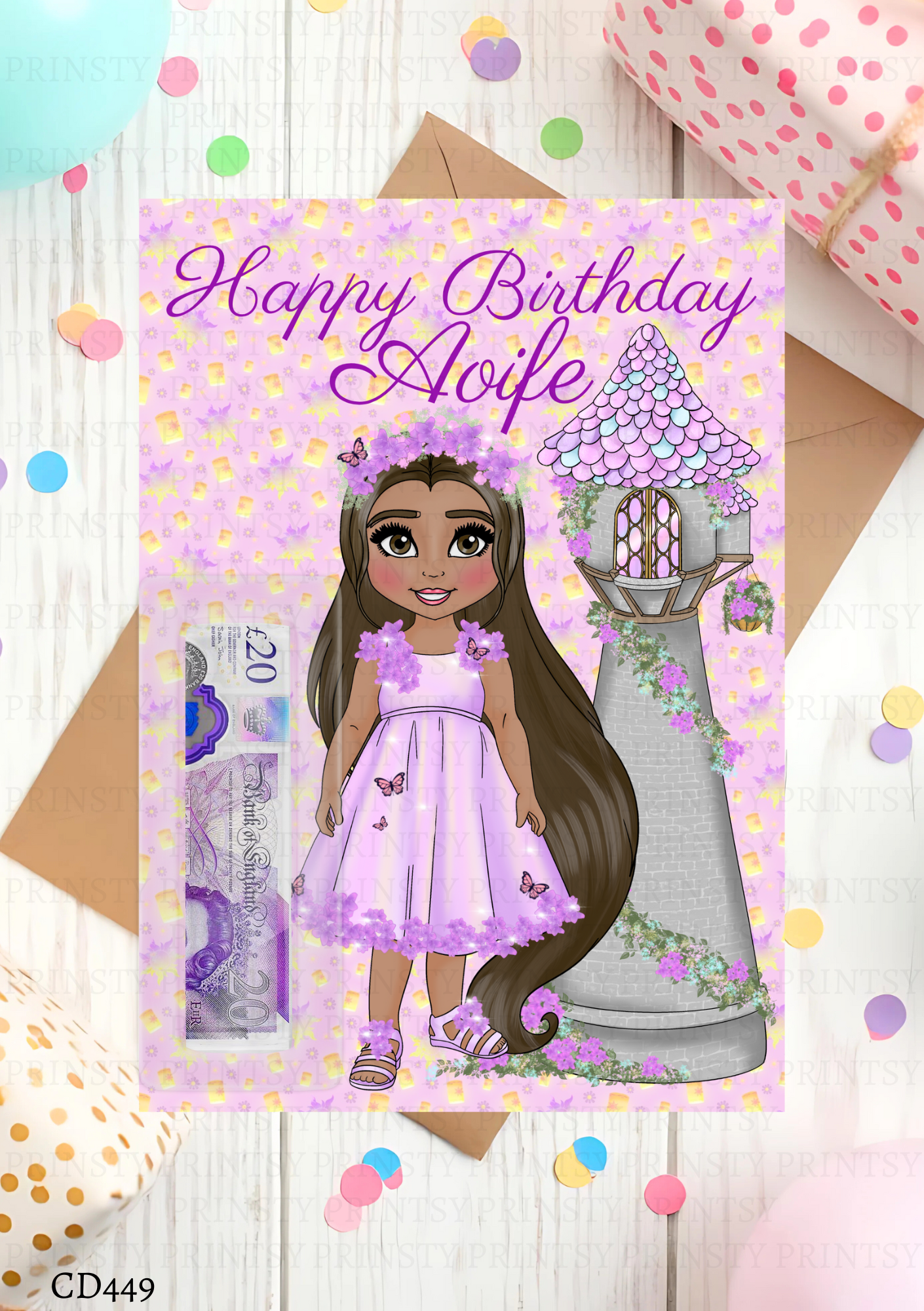 Punzie Dolly Money Card