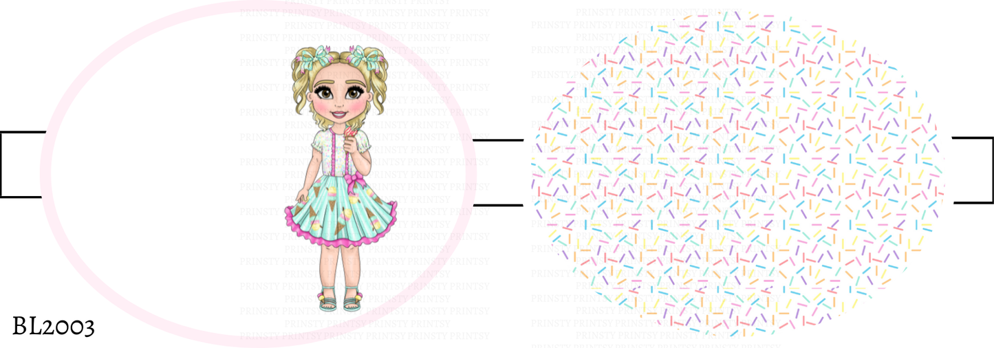Ice Cream Dolly Bow Loop