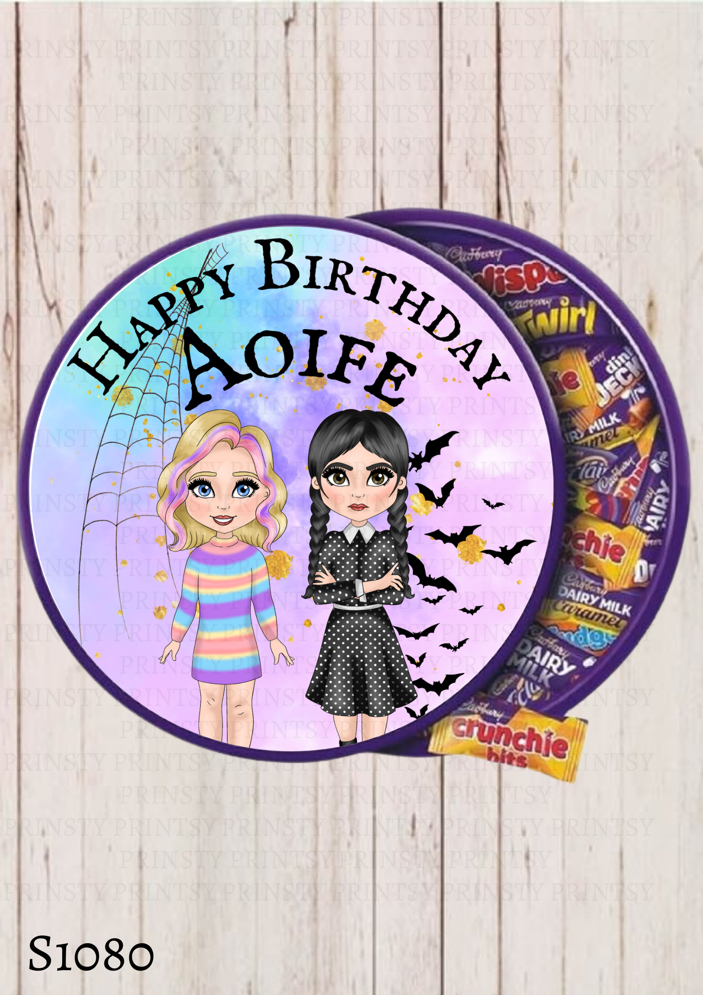 Spooky & Kooky Dolly Chocolate Tub Sticker