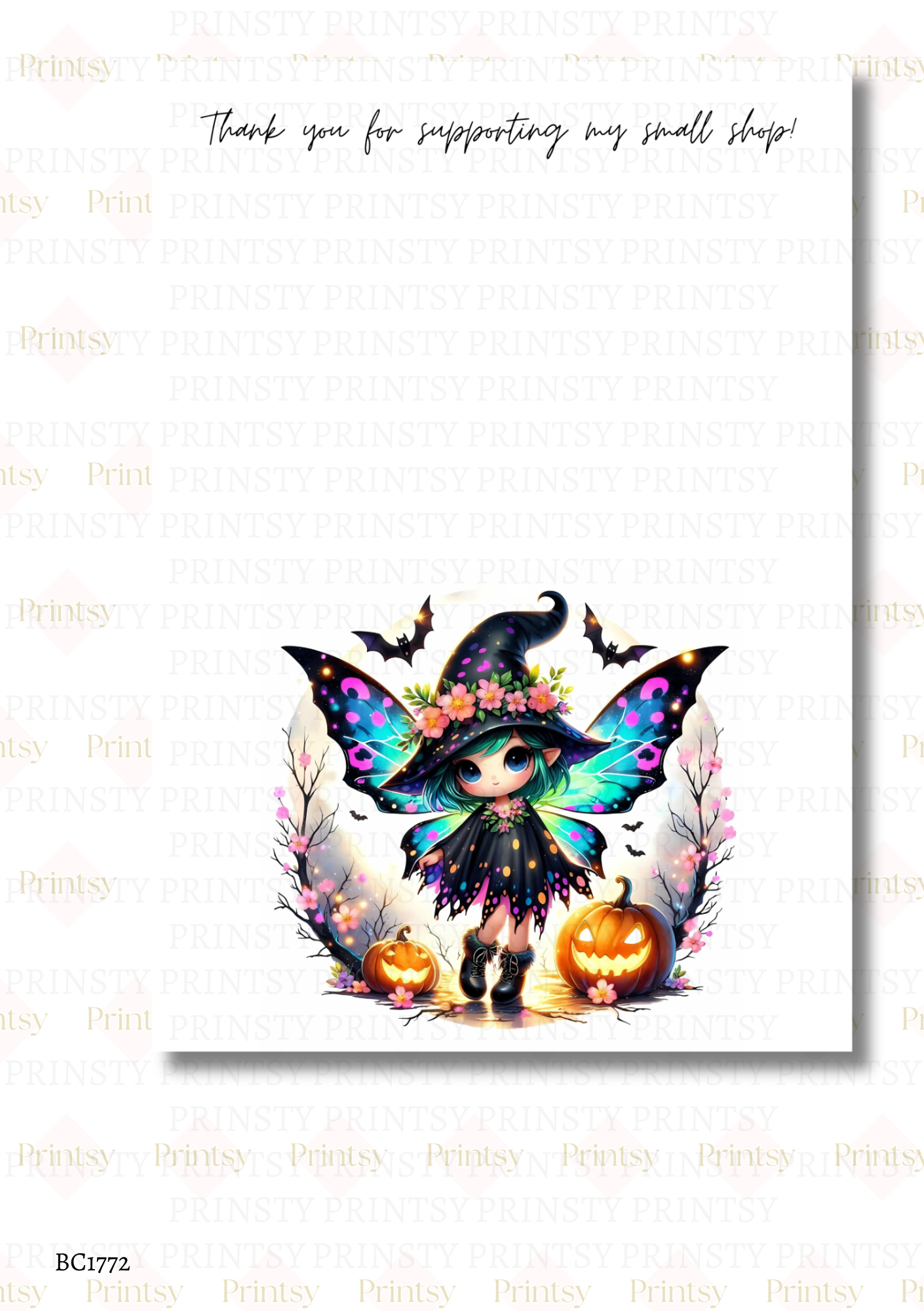 Halloween Fairy Bow Card