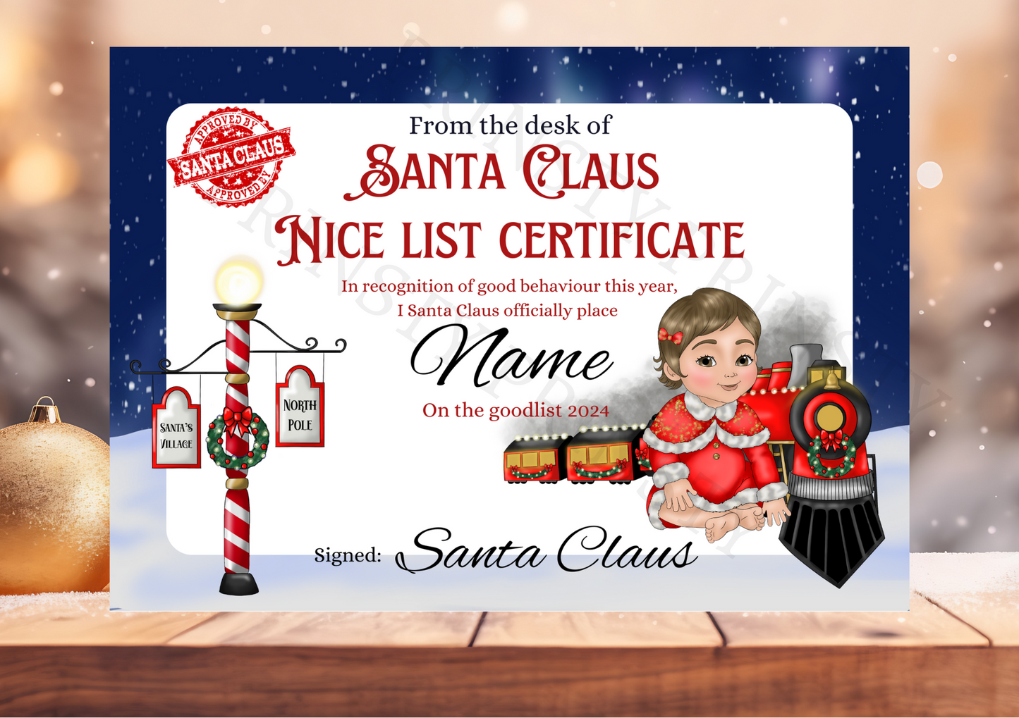 Dolly & Dude Nice List Certificate