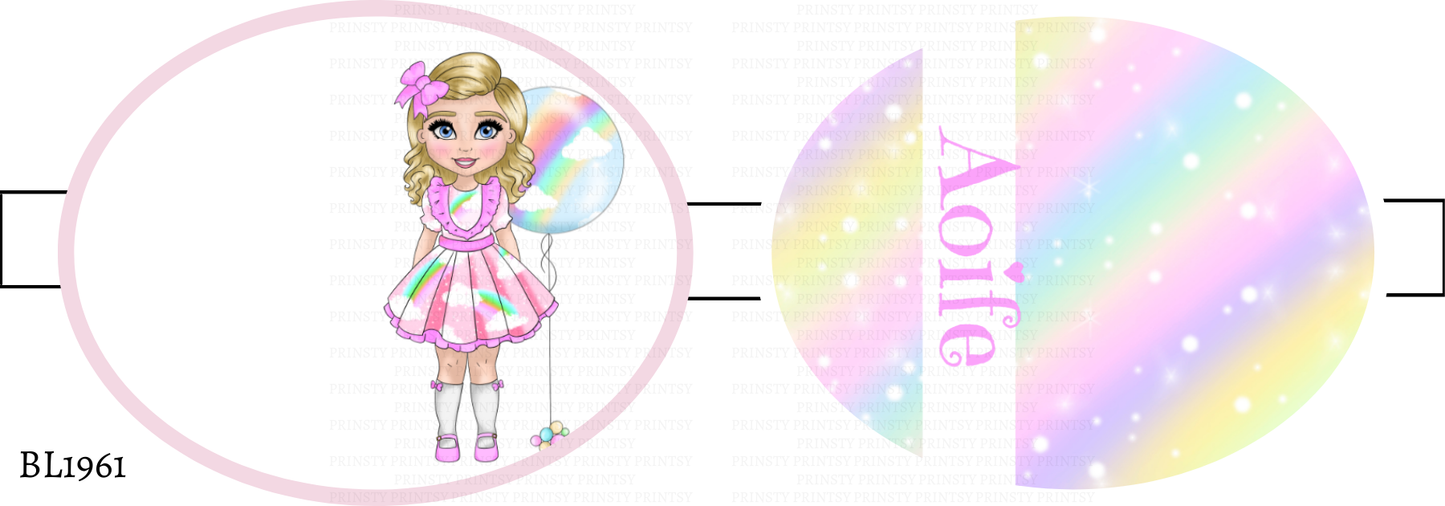 Rainbow Dolly Bow Loop