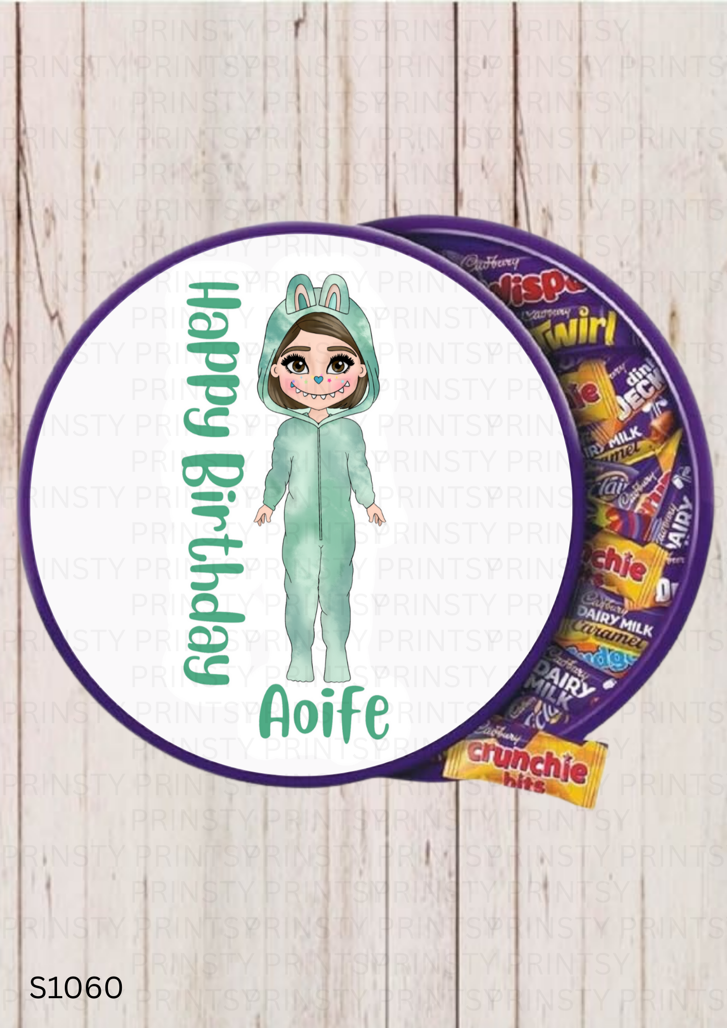 Mini Magic Monster Dolly Chocolate Tub Sticker