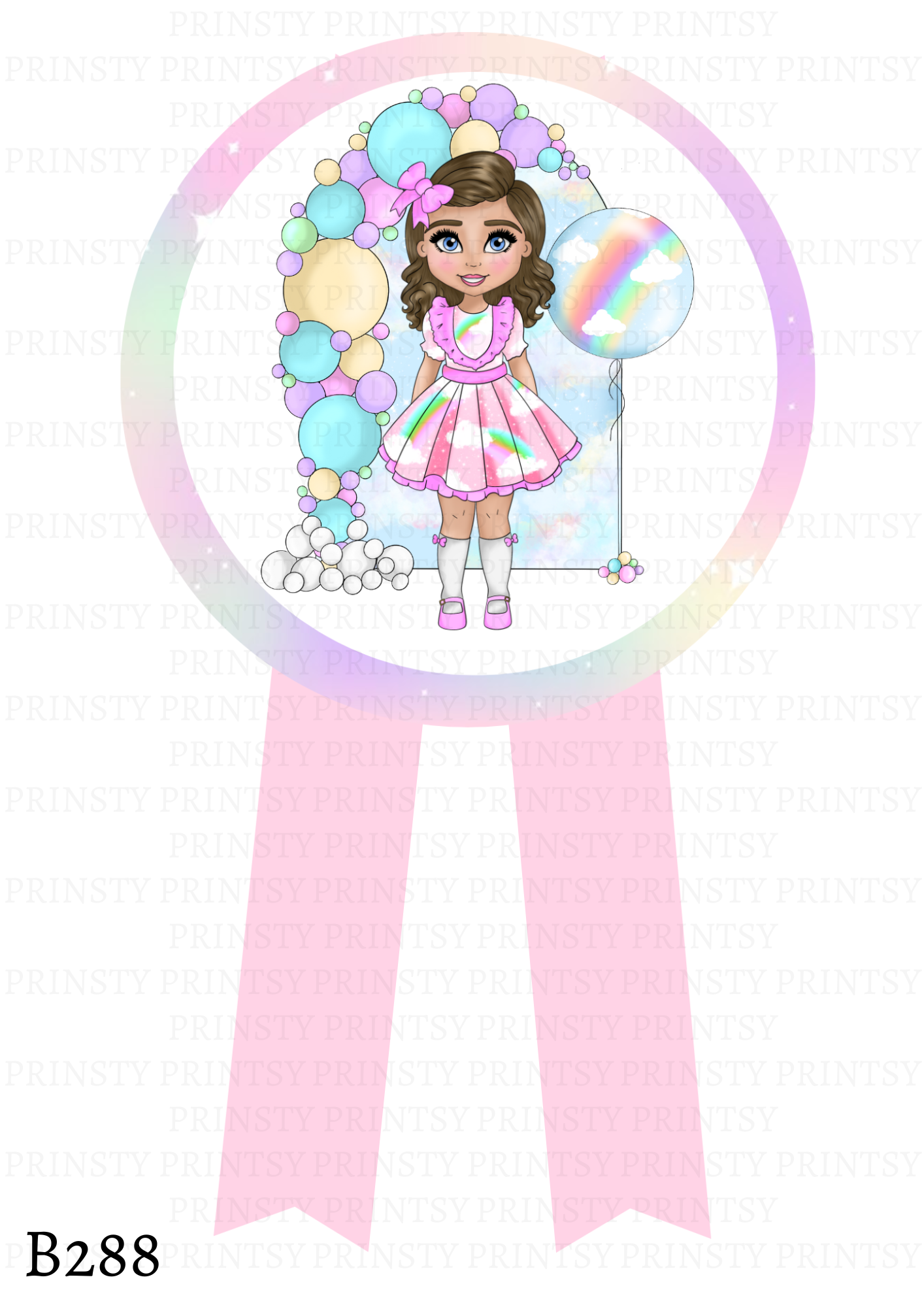 Rainbow Dolly Badge