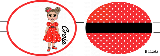 Spotty Dress Dolly Bow Loop