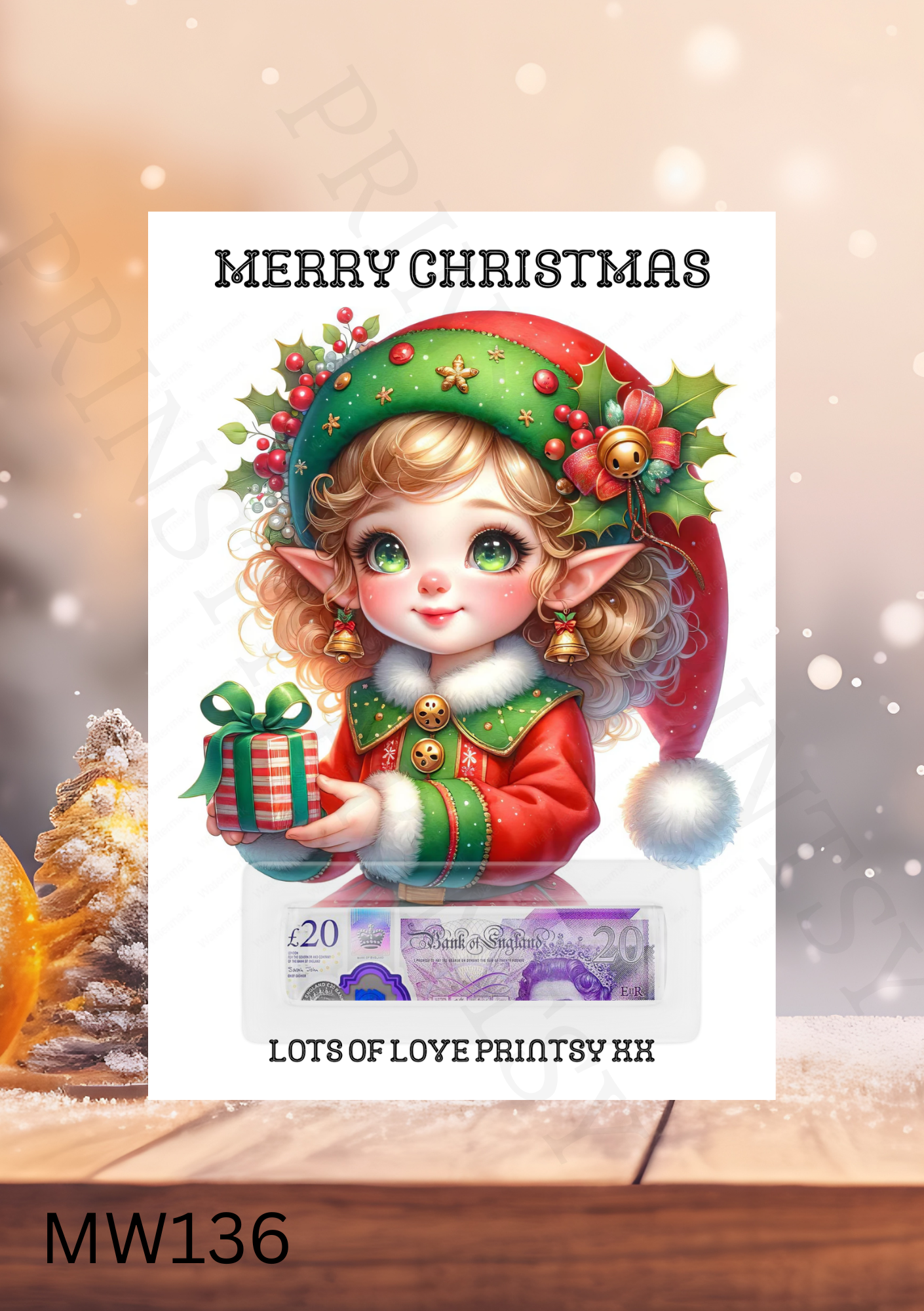 Christmas Money Card