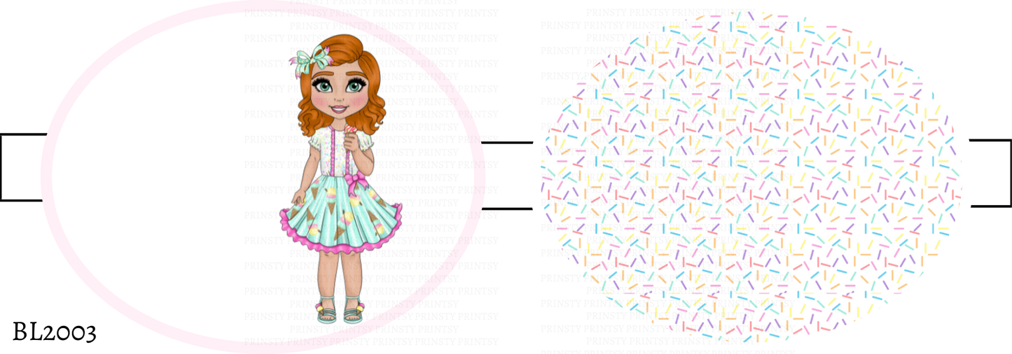 Ice Cream Dolly Bow Loop