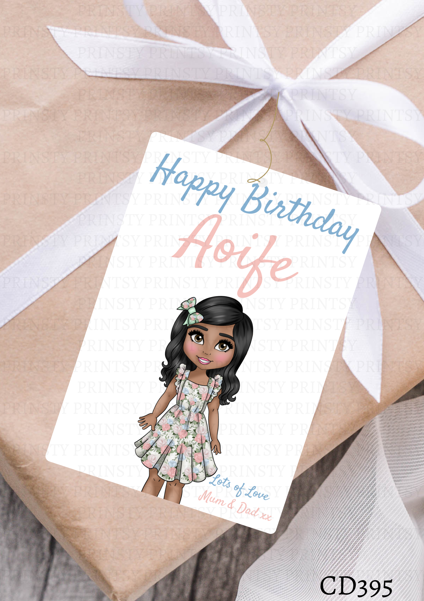 Vintage Dolly Gift Label