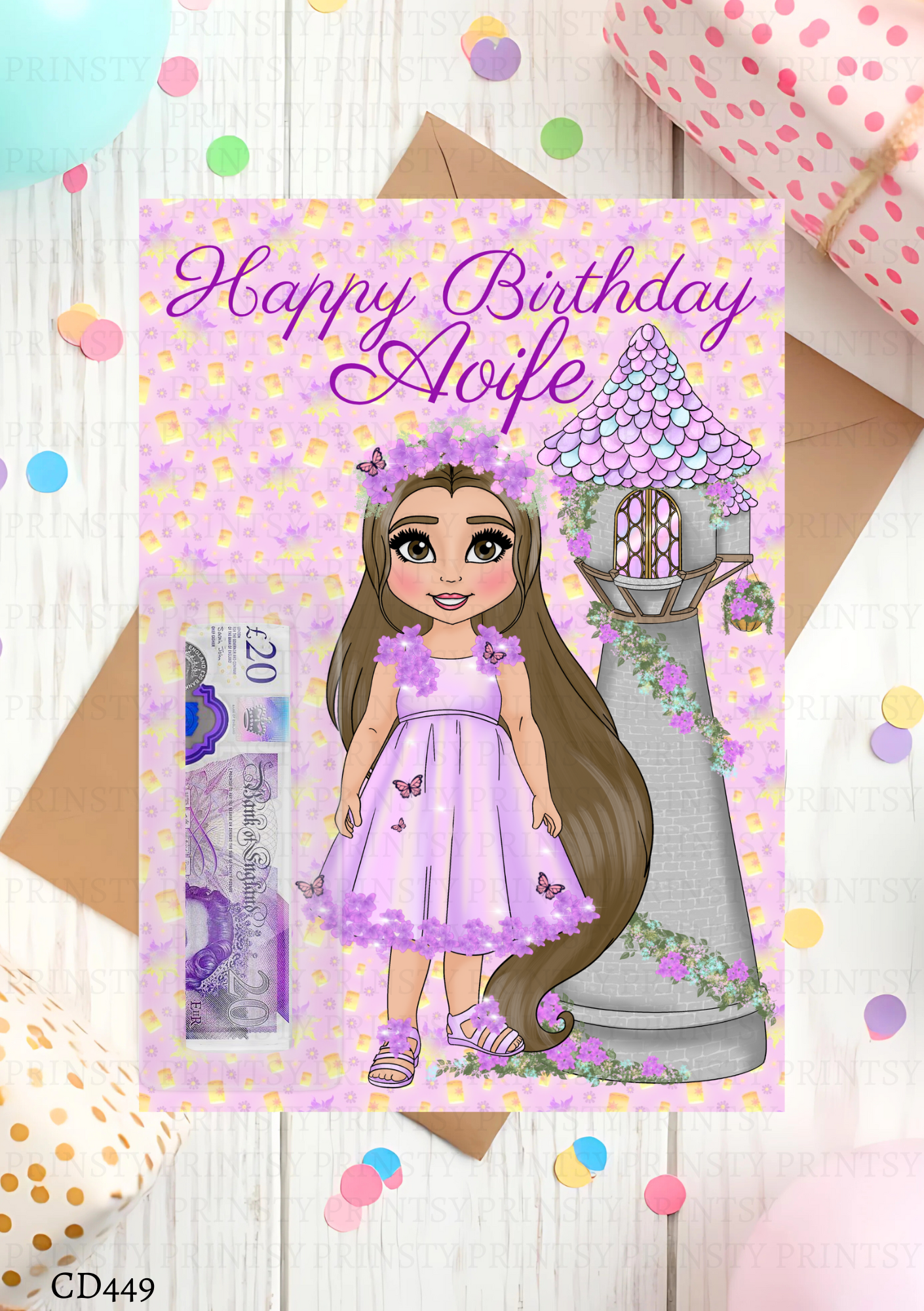 Punzie Dolly Money Card