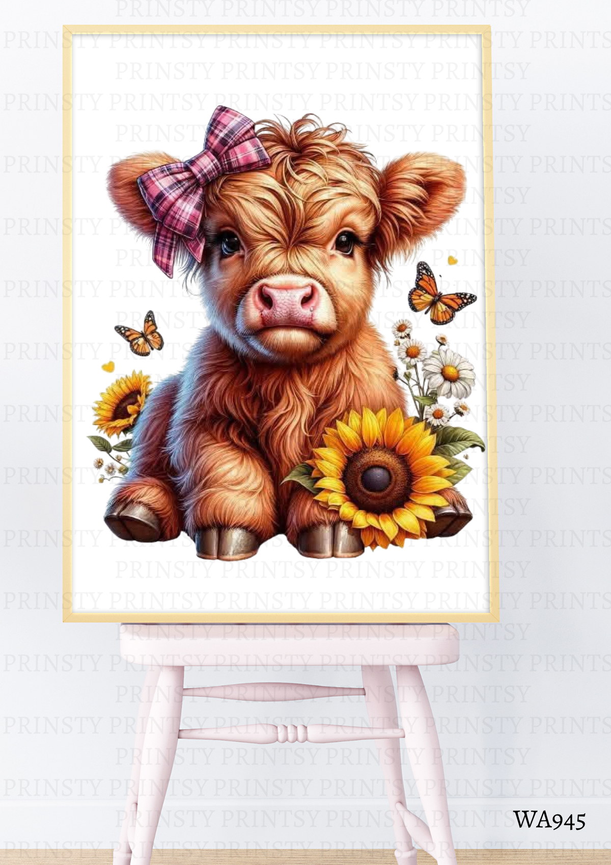 Highland Cow Wall Art