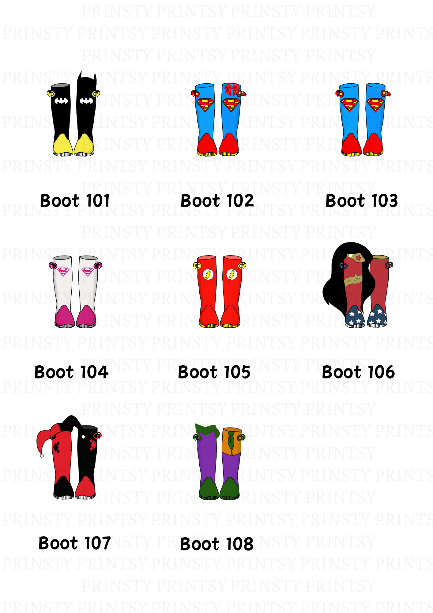 Family Boot Wall Art