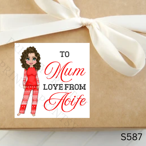 Christmas Dolly Sticker Sheet
